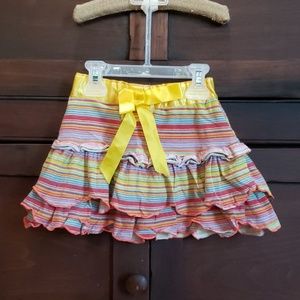 Cute layered cotton skirt